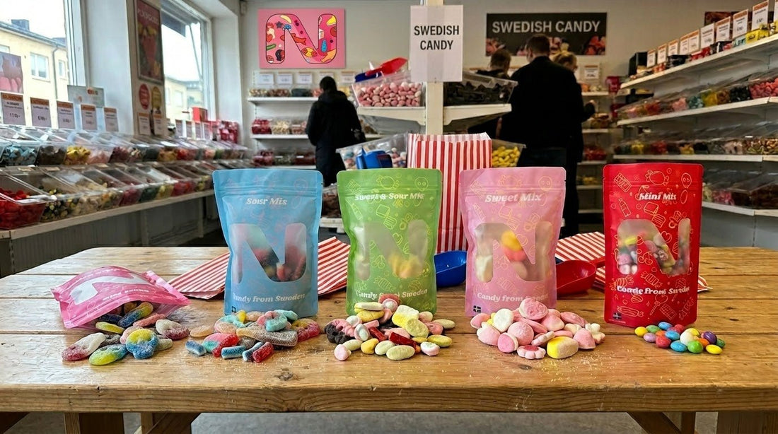 Pick and mix suédois : les bonbons en vrac expliqués - Nordicbangers