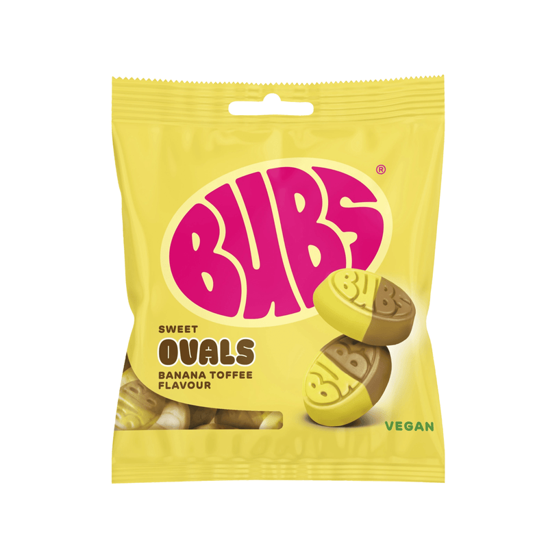 BUBS Banana Toffee Ovals 155g - Nordicbangers