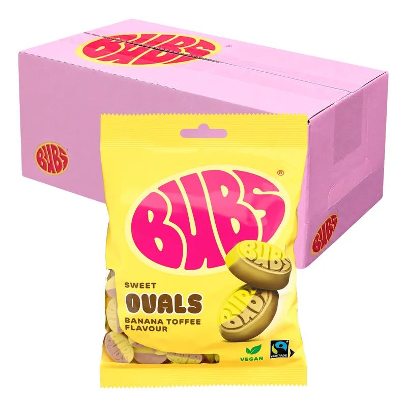 BUBS Banana Toffee Ovals 155g - Nordicbangers