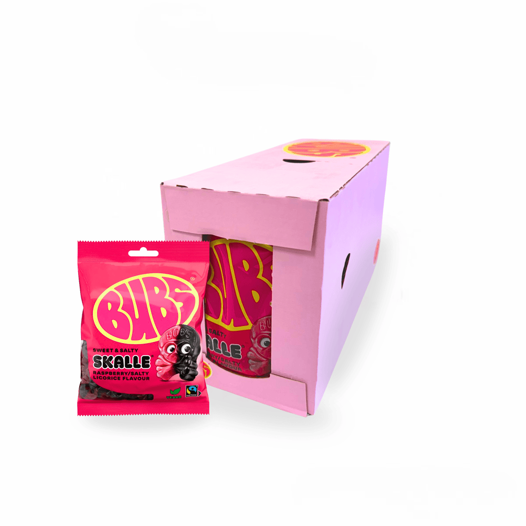 Bubs Raspberry/Licorice Skulls - Nordicbangers