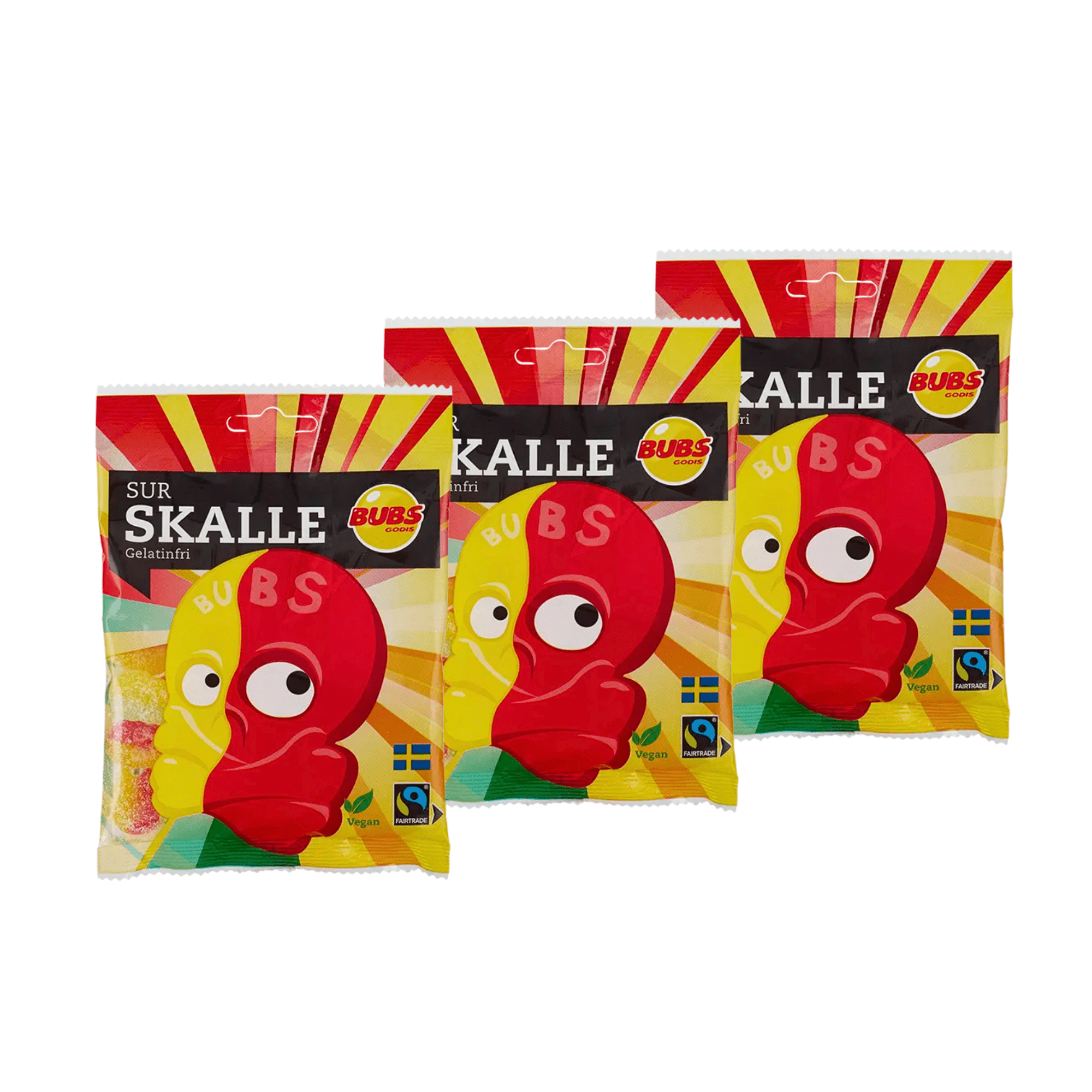 BUBS Sour Skulls 190g Bags - Nordicbangers
