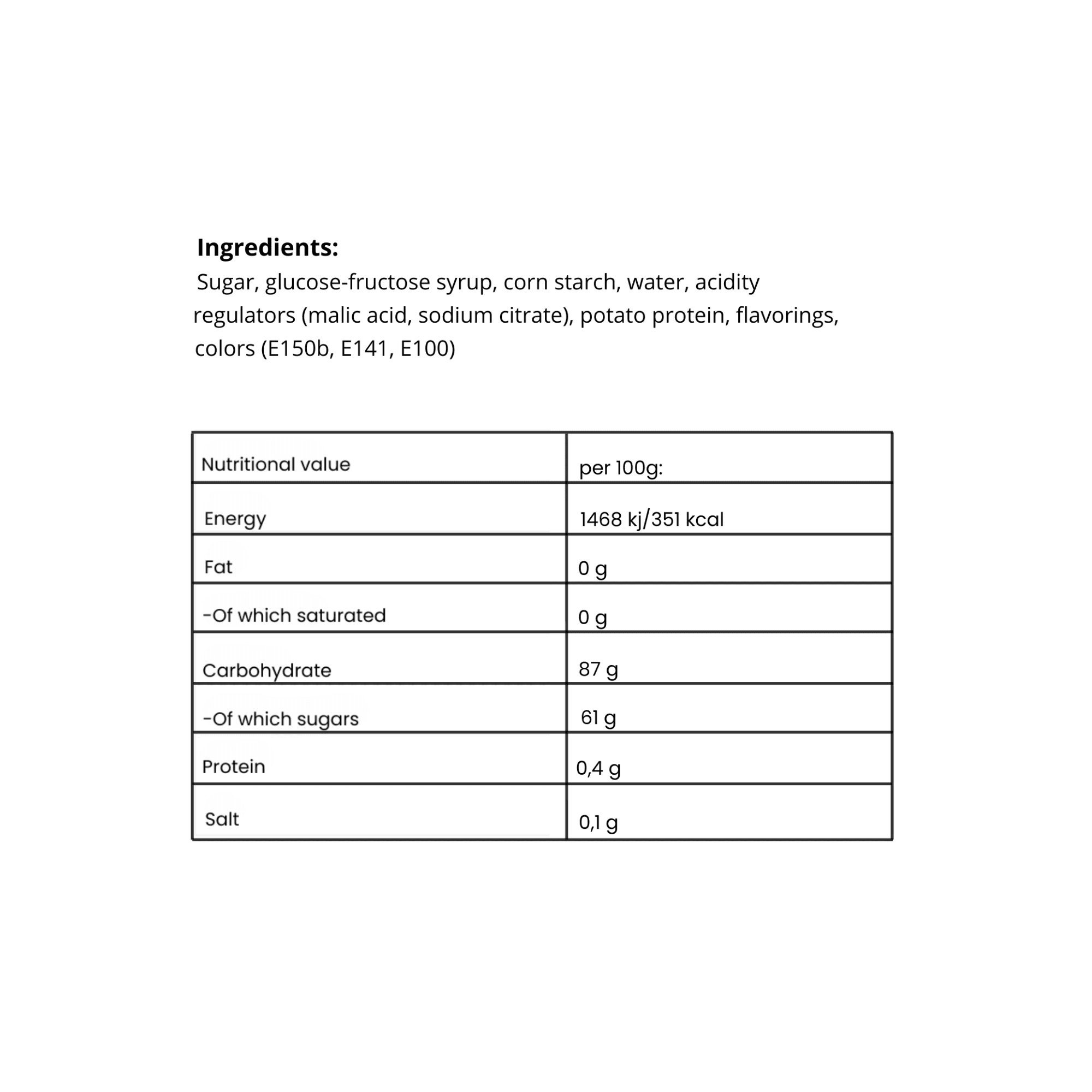 Bubs Sour Tuttifrutti Rhomb Foam - Nordicbangers