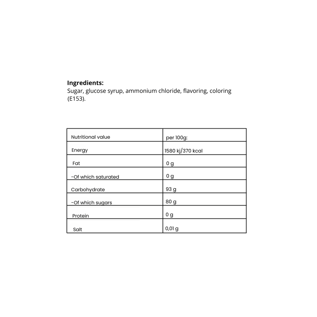 Salt Liquorice Chunks - Nordicbangers