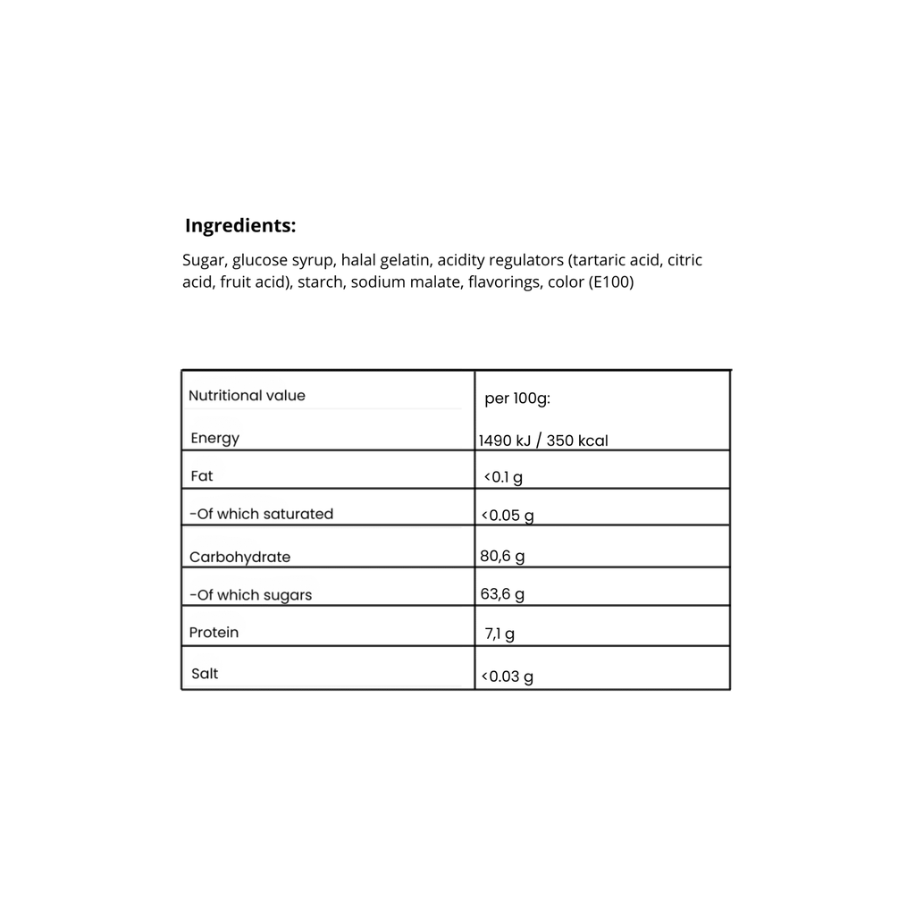 Sour Pineapple Rings - Nordicbangers